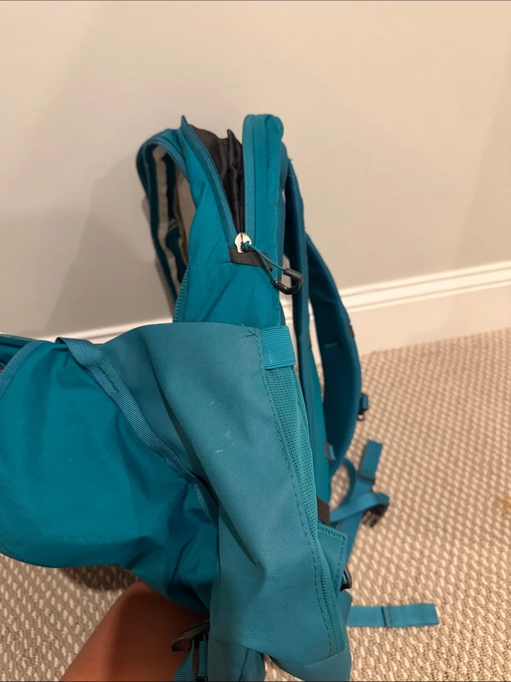 The North Face Surge Backpack in Teal
